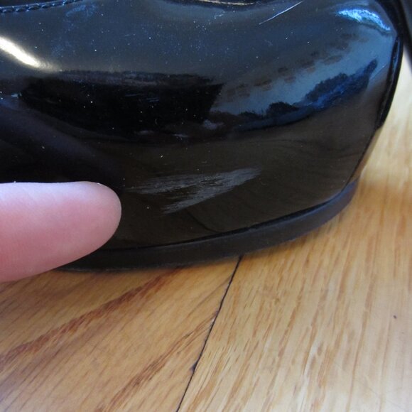 Yves Saint Laurent Black Patent Leather Platform Heel size 39 - Picture 6 of 11